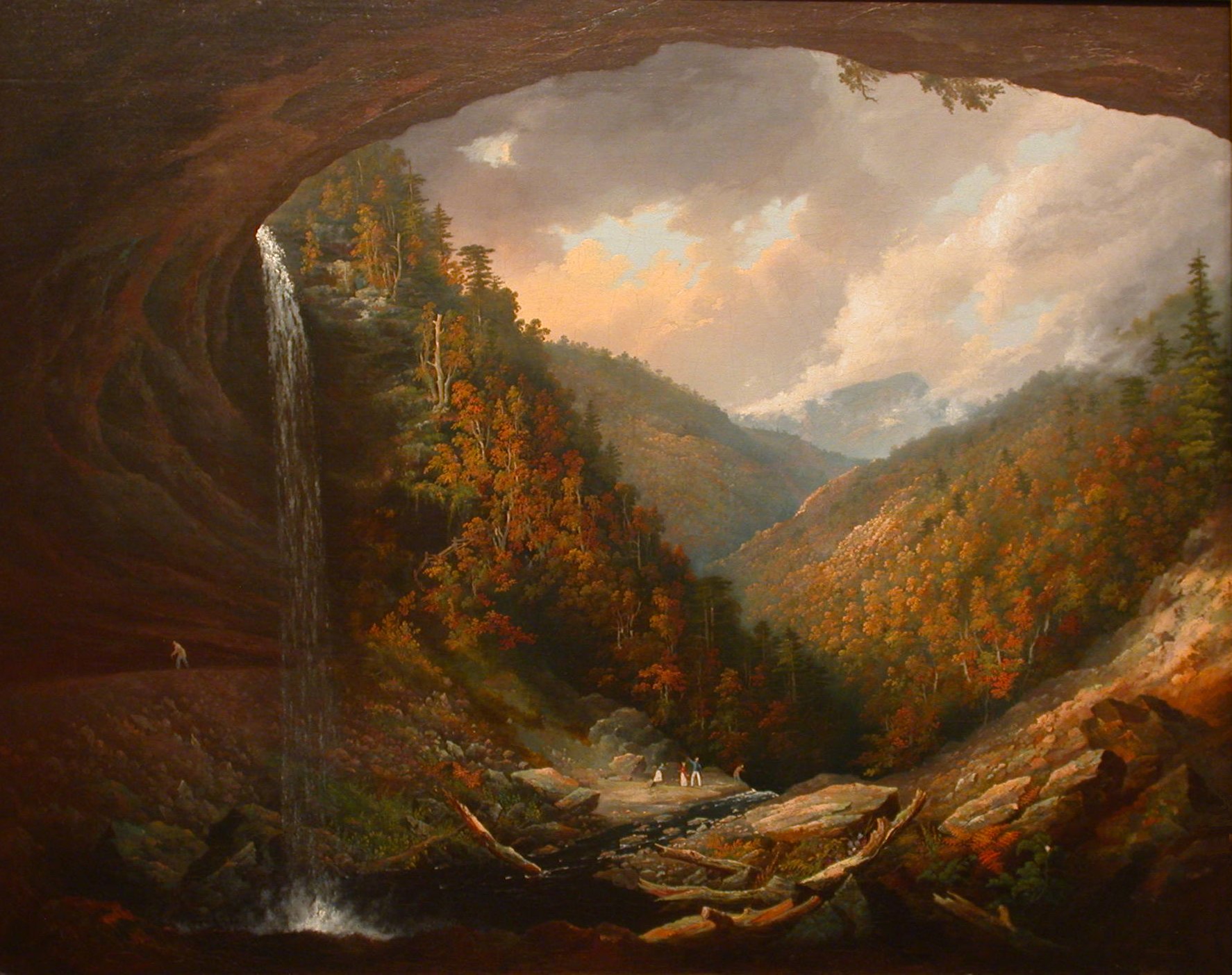 1774x1404 Filewall, William Guy Cauterskill Falls On The Catskill - Catskill Mountains Painting