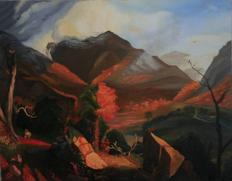 770x600 Saatchi Art Clouds Over Catskill Mountain Painting By Edmond Gabbay - Catskill Mountains Painting