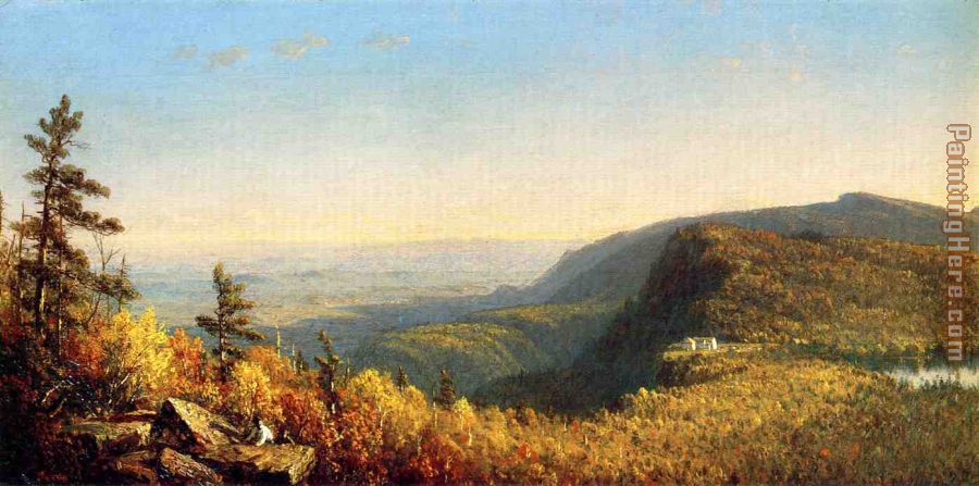 900x447 Sanford Robinson Gifford The Catskill Mountain House Painting - Catskill Mountains Painting