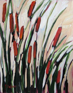 254x320 Patty Baker Fine Art Blog - Cattails Painting