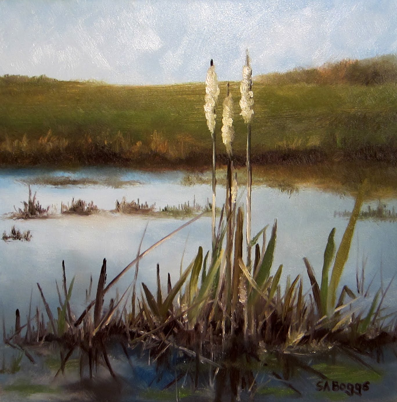 Cattails Painting At Explore Collection Of