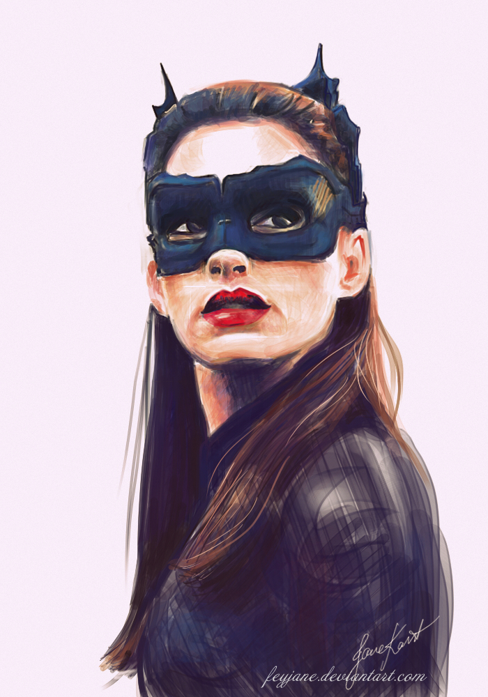 700x1000 Catwoman By Feyjane - Catwoman Painting