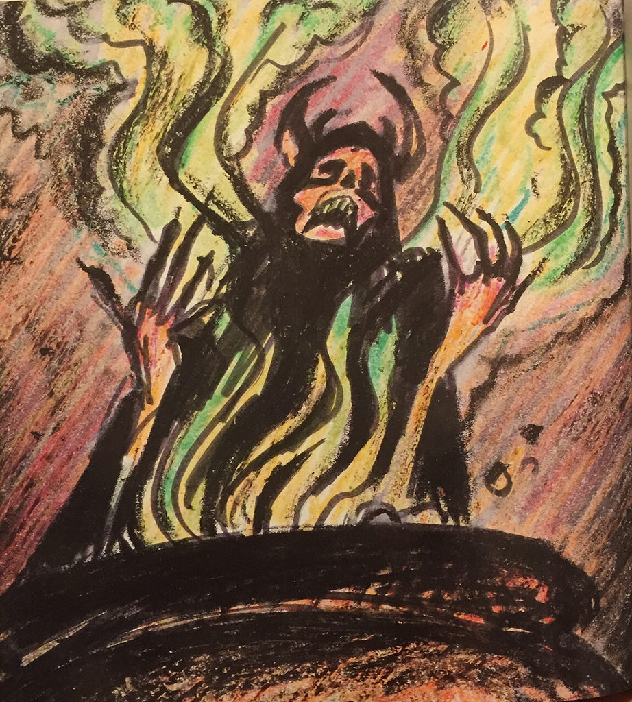 922x1024 The Horned King Concept Art For The Black Cauldron - Cauldron Painting