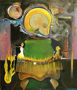 258x300 Cauldron Paintings - Cauldron Painting