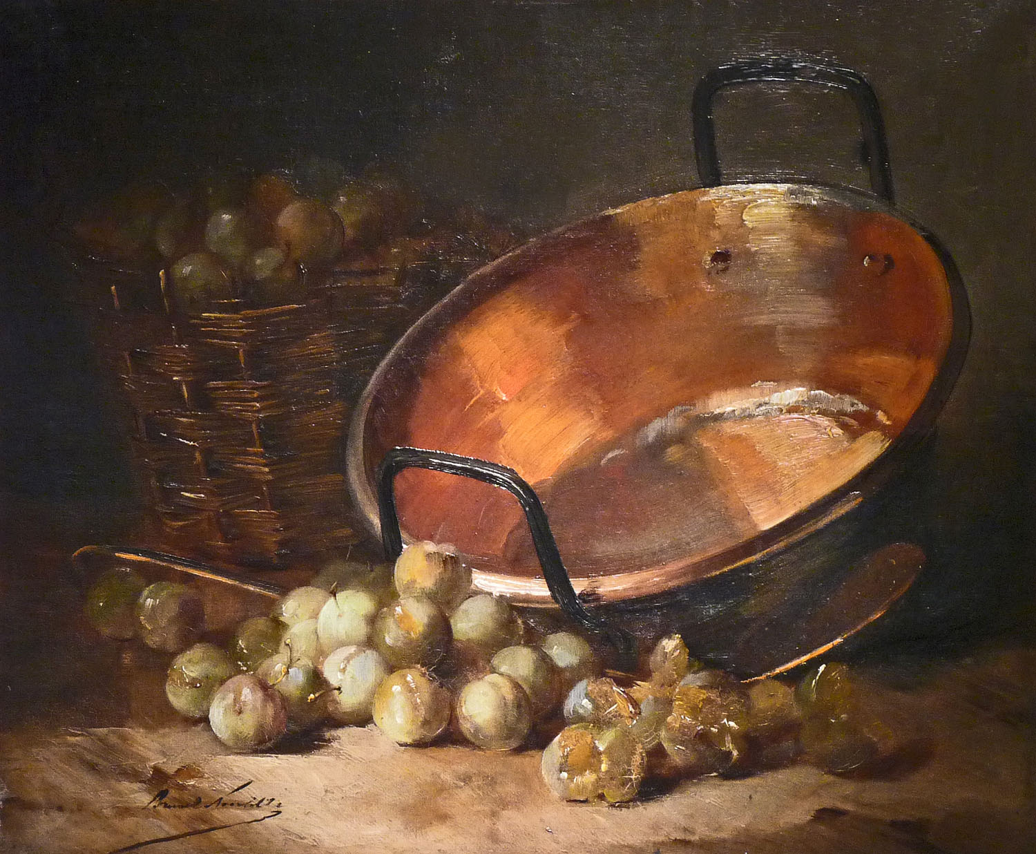 1500x1236 Cauldron And Plums - Cauldron Painting