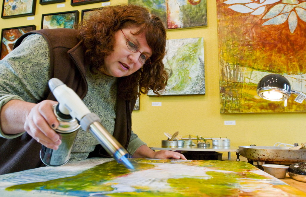 1024x661 Encaustic Artwork To Be Featured - Caustic Painting