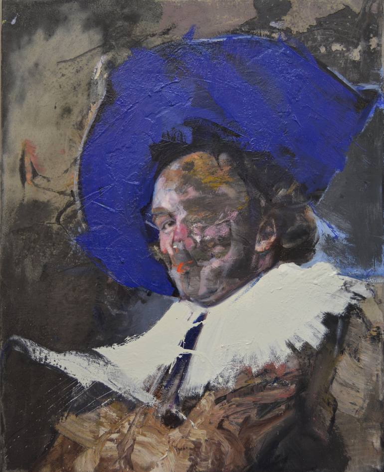 770x946 Saatchi Art The Laughing Cavalier Painting By Christos Tsimaris - Cavalier Painting
