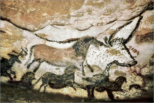 Cave Painting Poster at PaintingValley.com | Explore collection of Cave ...