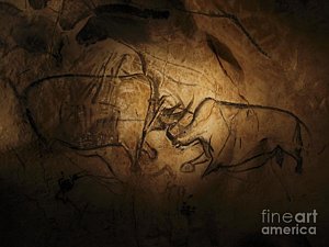 300x225 Chauvet Cave Art Posters Fine Art America - Cave Painting Poster