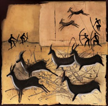 350x345 Gazelle I ~ Fine Art Print - Cave Painting Poster