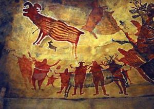 300x212 Tribal Cave Painting A3 Poster Print Yf662 Ebay - Cave Painting Poster
