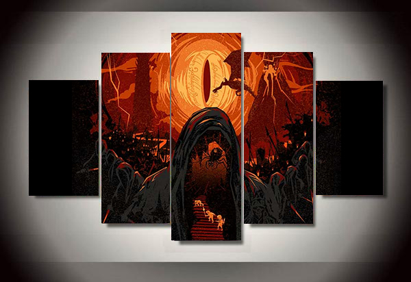 600x412 Unframed 5 Piece Spider Cave Wall Art Bedroom Decor Poster Canvas - Cave Painting Poster