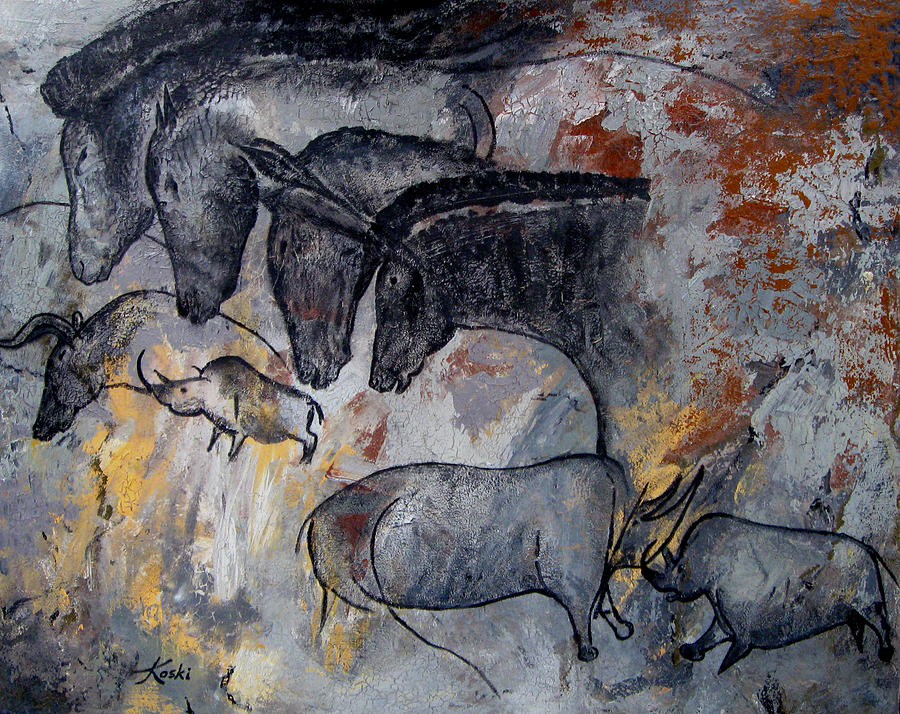 900x714 Chauvet Cave Art Prints For Sale Chauvet Cave Horses And More - Cave Painting Prints