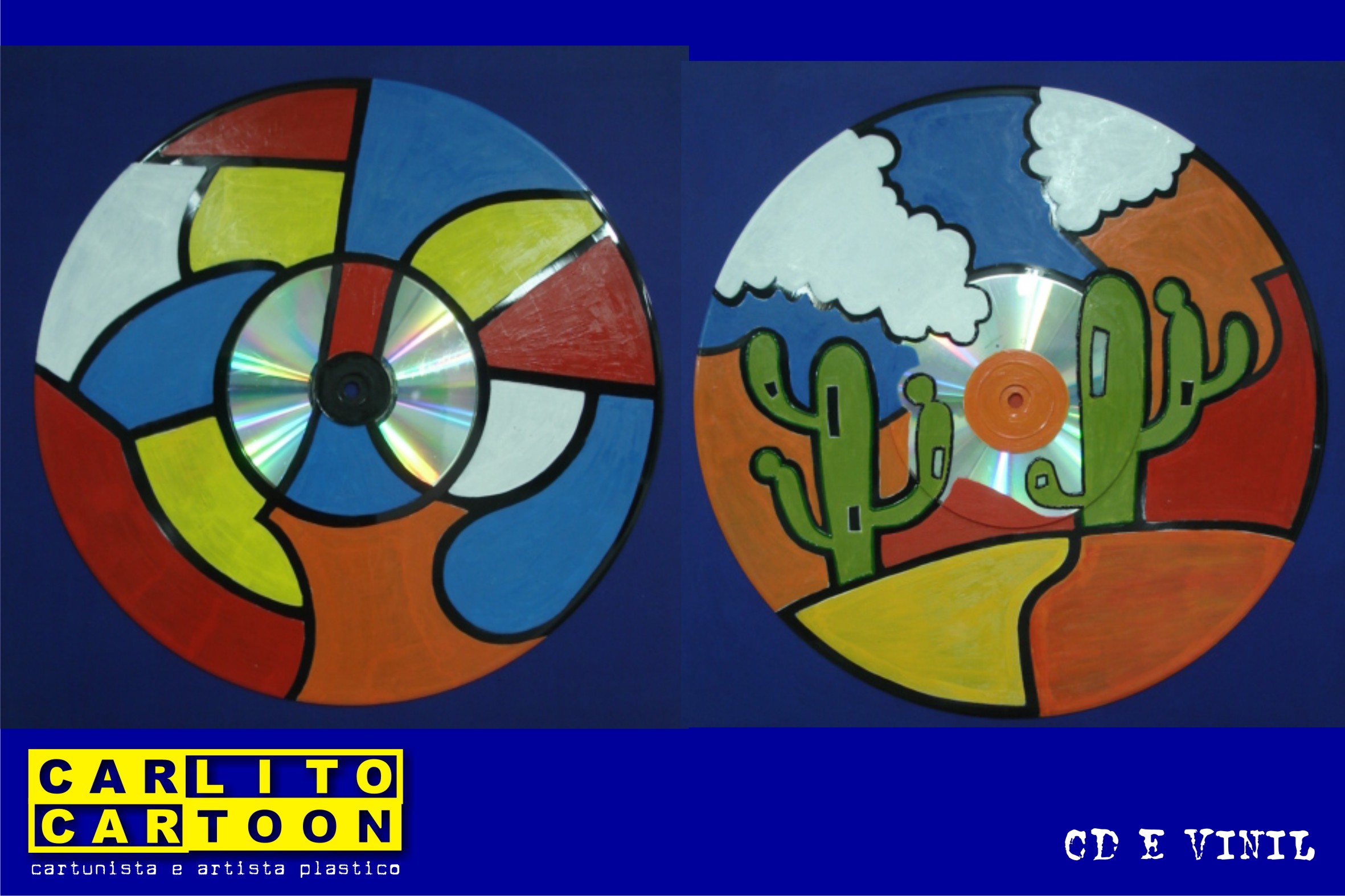 2362x1574 Painting On Cds And Vinil Carlitocartoon's Weblog - Cd Painting