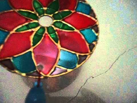 480x360 Cd Mandala Wall Hanging With Glass Painting - Cd Painting