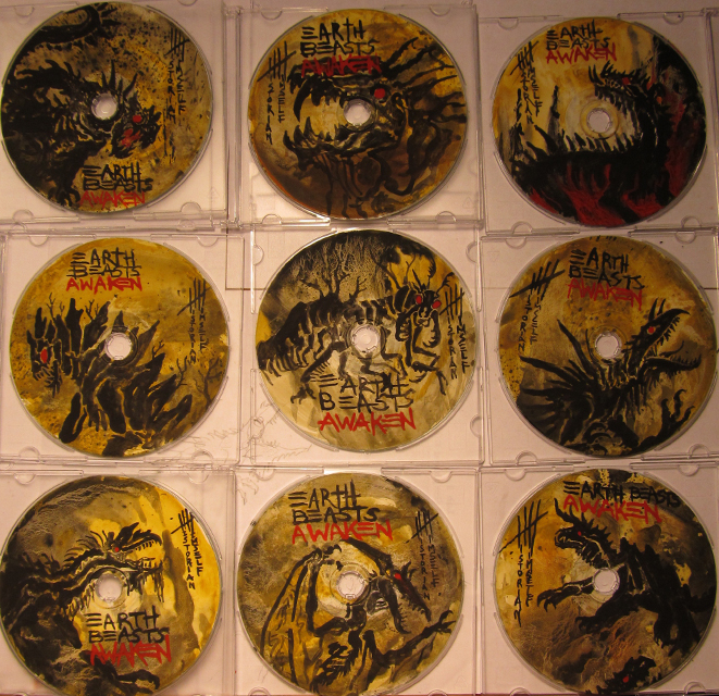 661x640 Hand Painted - Cd Painting
