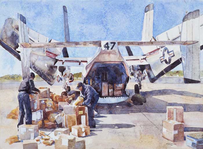 700x515 Navy Reserve Centennial Navy Reserve Combat Artists And Illustrators - Cdr Painting
