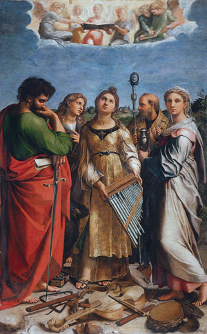 300x484 Raphael's Famous Painting Shaped How We View St. Cecilia - Cecilia Painting