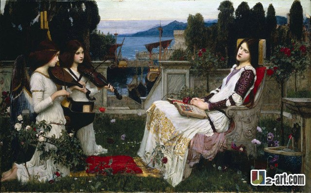 640x396 Saint Cecilia By John William Waterhouse Canvas Figure Prints - Cecilia Painting