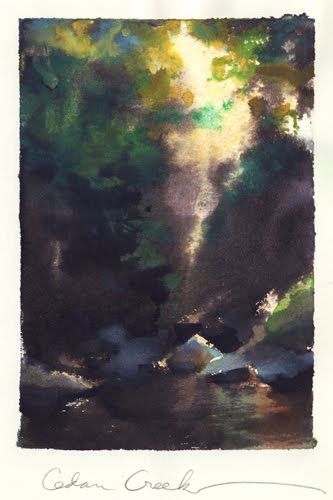 333x500 Nathan Fowkes, Land Sketch Cedar Creek Oregon Color And Light - Cedar Creek Collection Painting