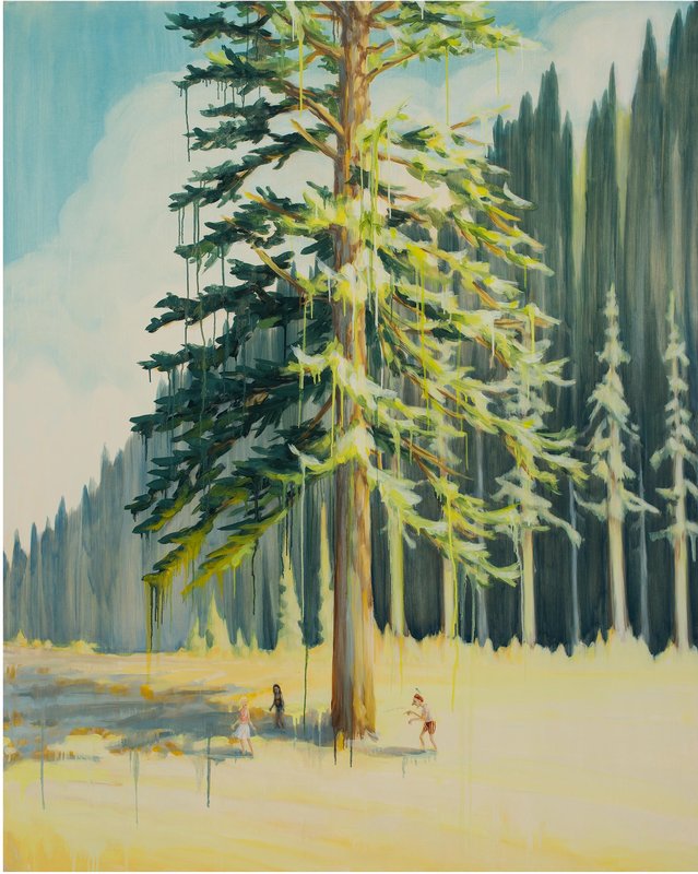 639x800 Dan Attoe - Cedar Tree Painting