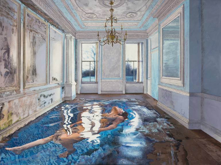 770x576 Saatchi Art Below The Ceiling That Flake Painting By Ivana - Ceiling Art Painting