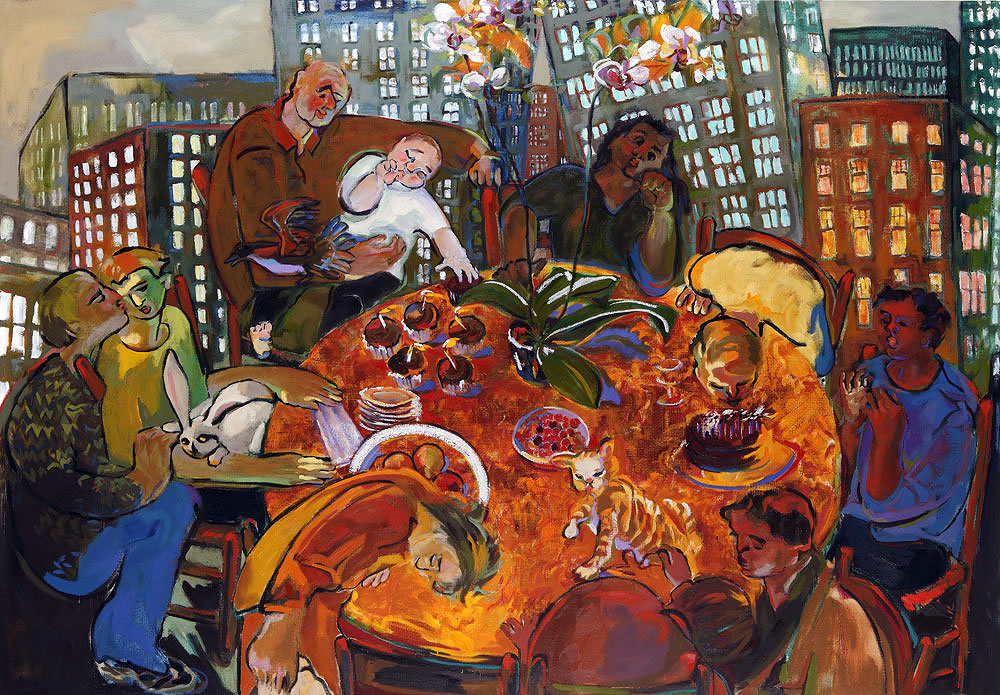 1000x695 Joyce Garner A Studio Visit - Celebration Painting