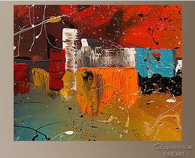 400x324 Modern Abstract Art Painting - Celebration Painting