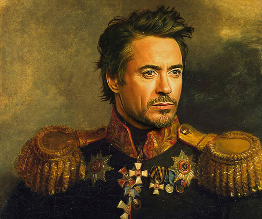 518x432 Celebrity Soldier Portraits - Celebrity Painting