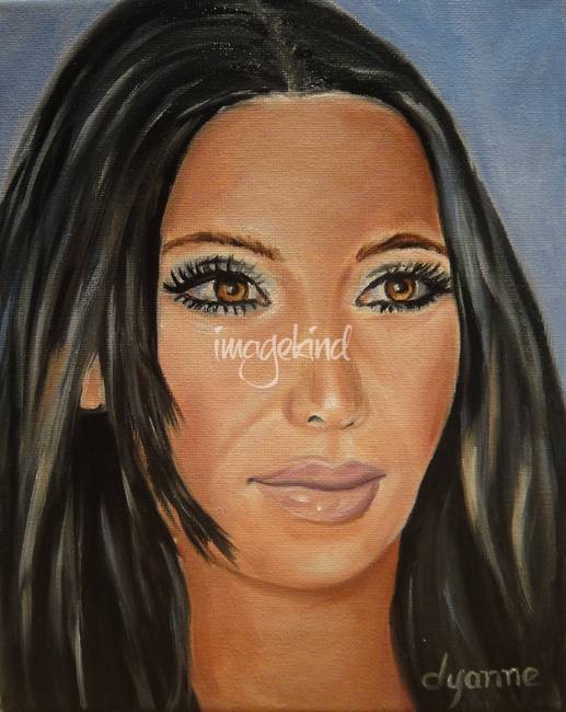517x650 Kim Kardashian Celebrity Painting By Dyanne Parker - Celebrity Painting