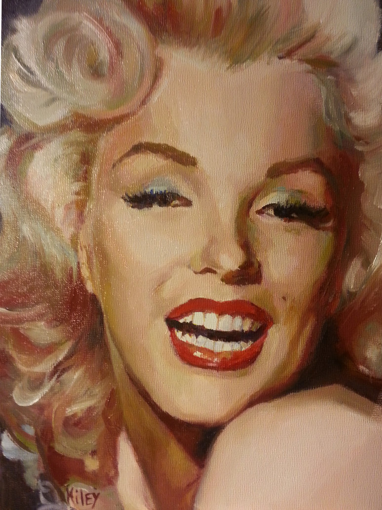 774x1032 Marilyn Monroe Oil Painting Celebrity Painting Of Marilyn - Celebrity Painting