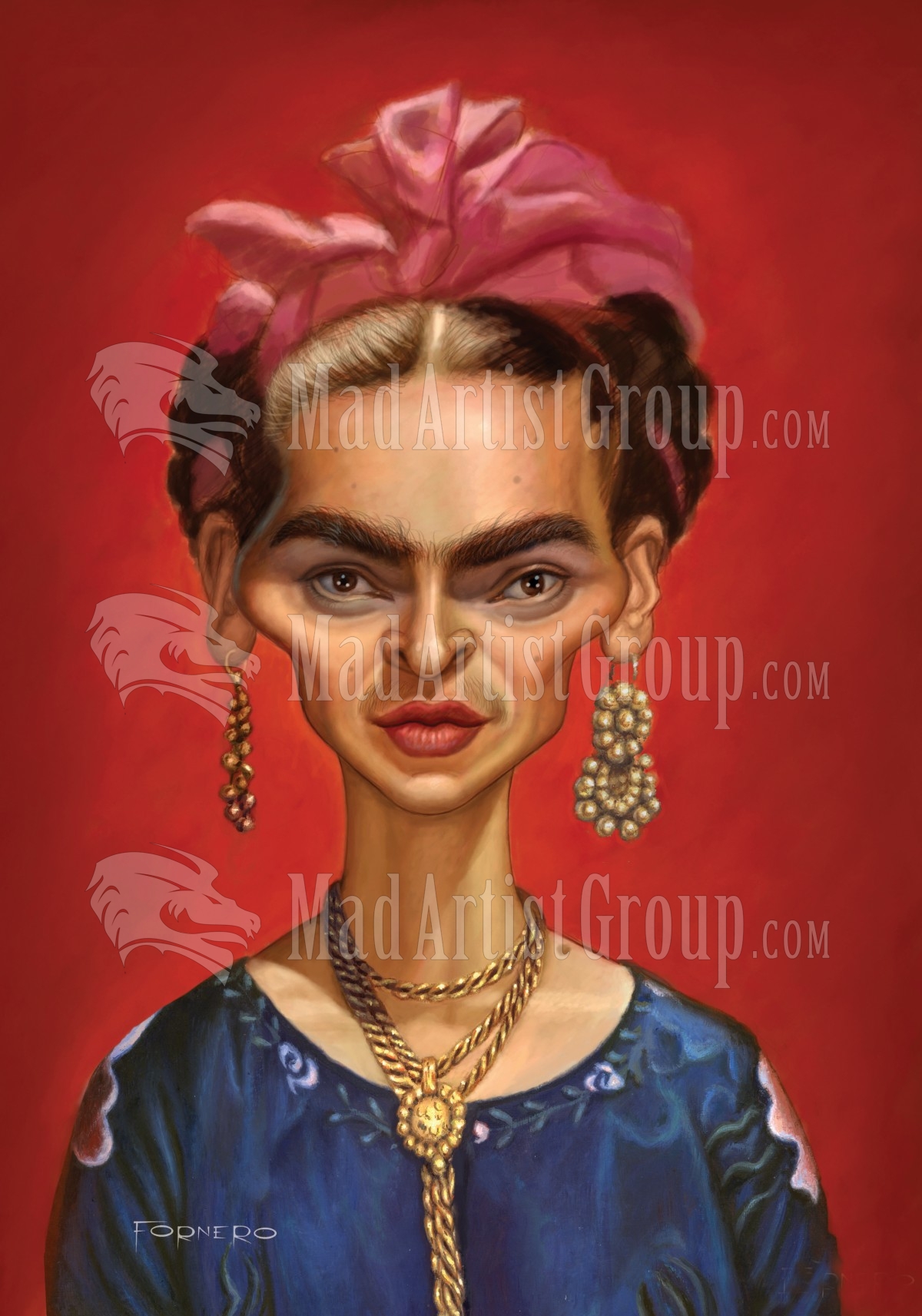 1200x1713 Print Or License This Image Portrait Caricature Of Mexican - Celebrity Painting