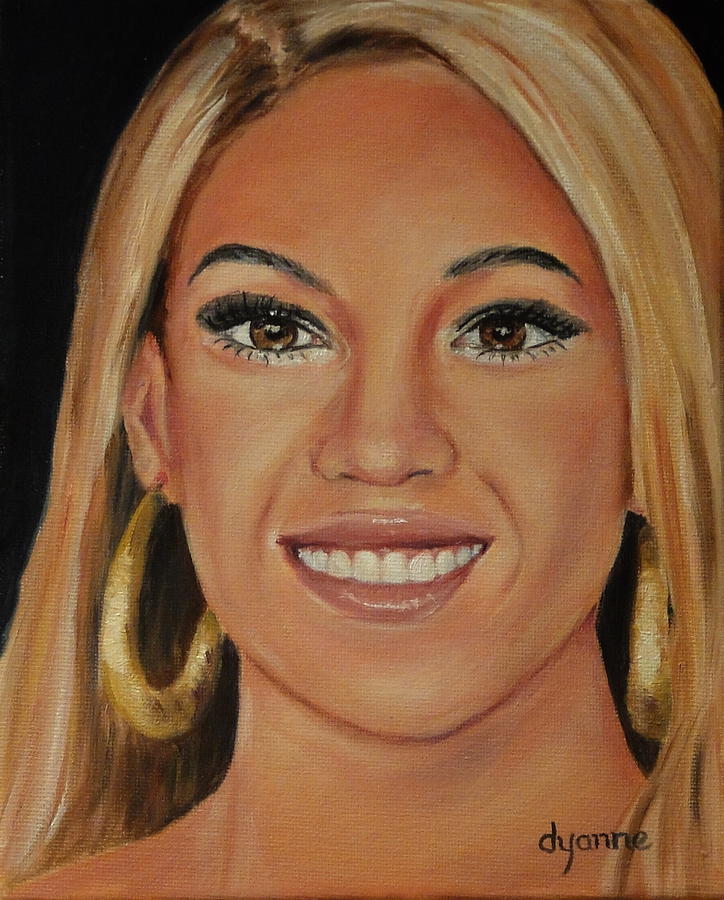 724x900 Beyonce Celebrity Painting Painting By Dyanne Parker - Celebrity Painting