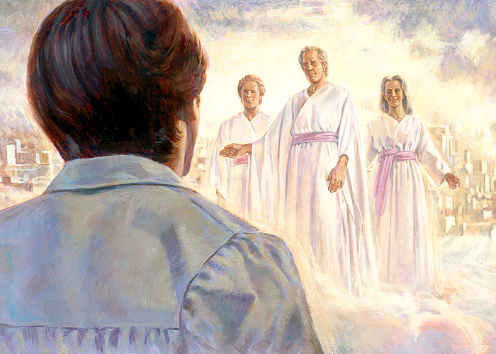 700x500 Principles Of Jesus Christ The Vision That Revealed All Will Have - Celestial Kingdom Painting