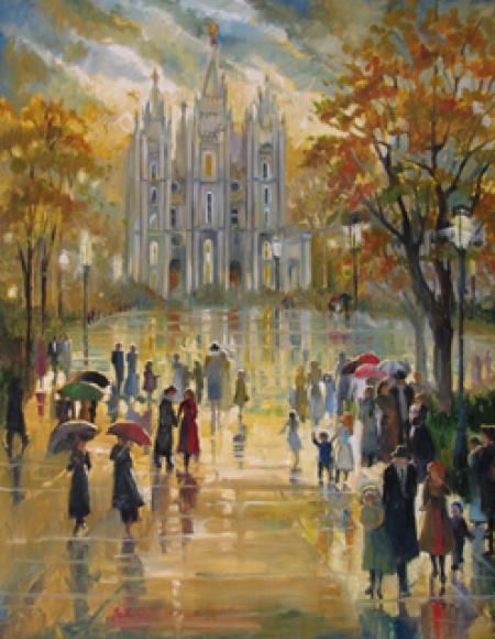 450x580 Sandra Rast Art - Celestial Kingdom Painting