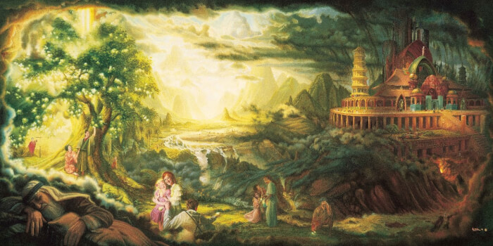 700x350 Top Secret Inside The Real Book Of Mormon - Celestial Kingdom Painting