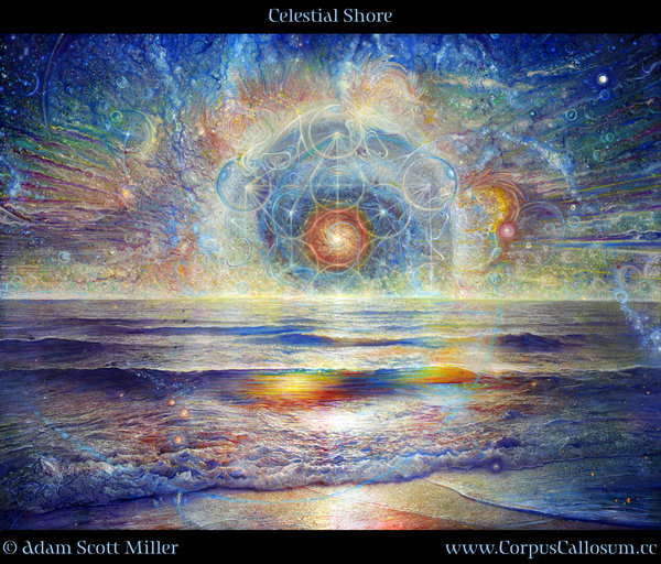 600x512 Celestial Shore By Adam Scott Miller - Celestial Painting