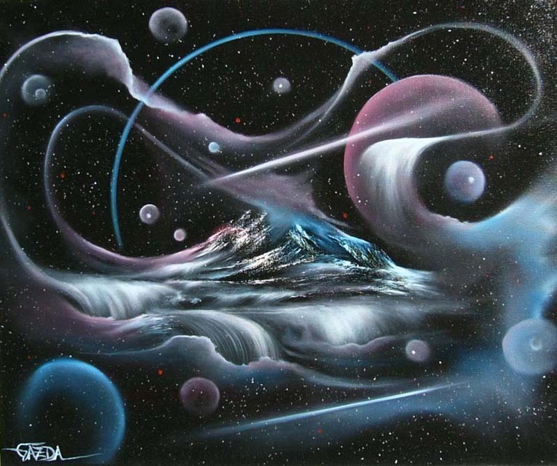 800x669 David Gazda Artwork Celestial Mountain Original Painting Oil - Celestial Painting
