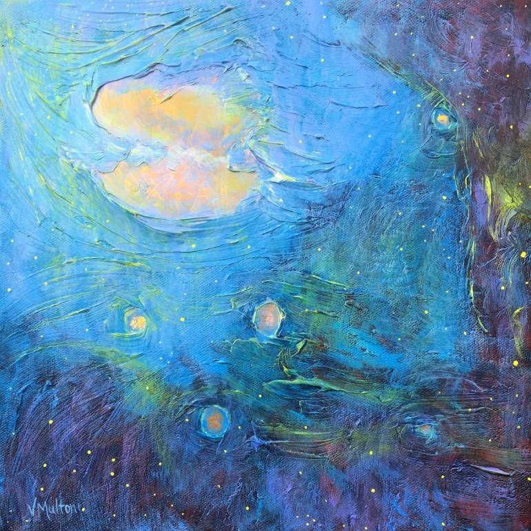 770x770 Saatchi Art Celestial Painting By Vanessa Sharp Multon - Celestial Painting