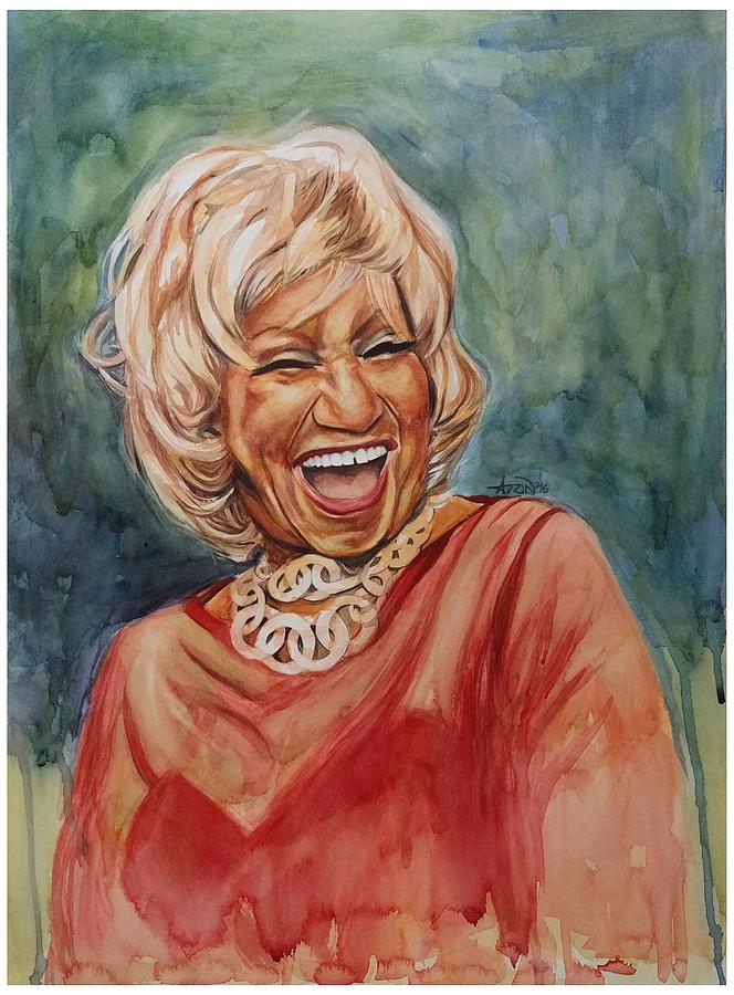 664x900 Celia Cruz Painting By Adrienne Norris - Celia Cruz Painting