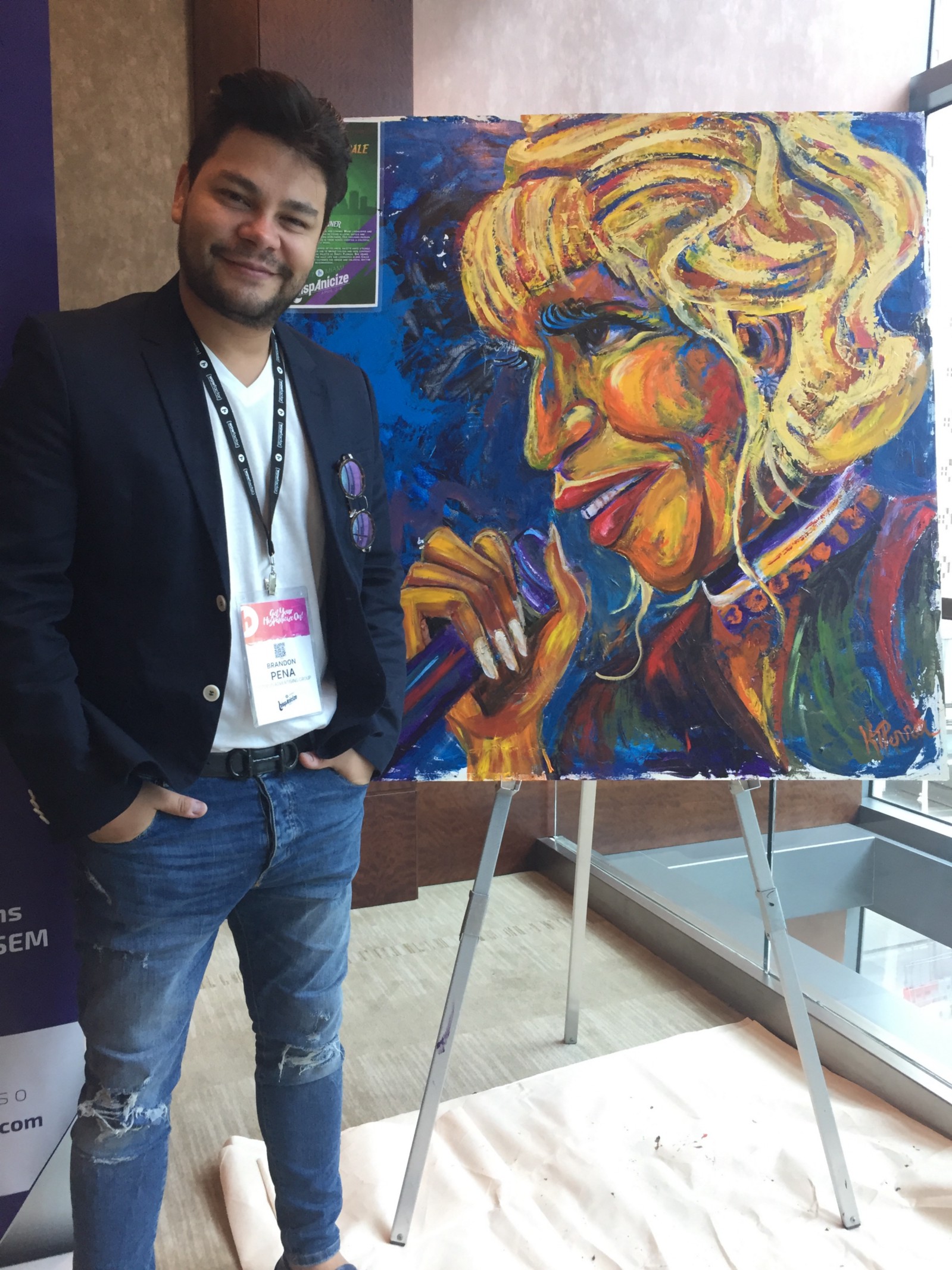 1599x2133 Art For Students, A Mom And A Son. Nahjhispanicize17 Medium - Celia Cruz Painting