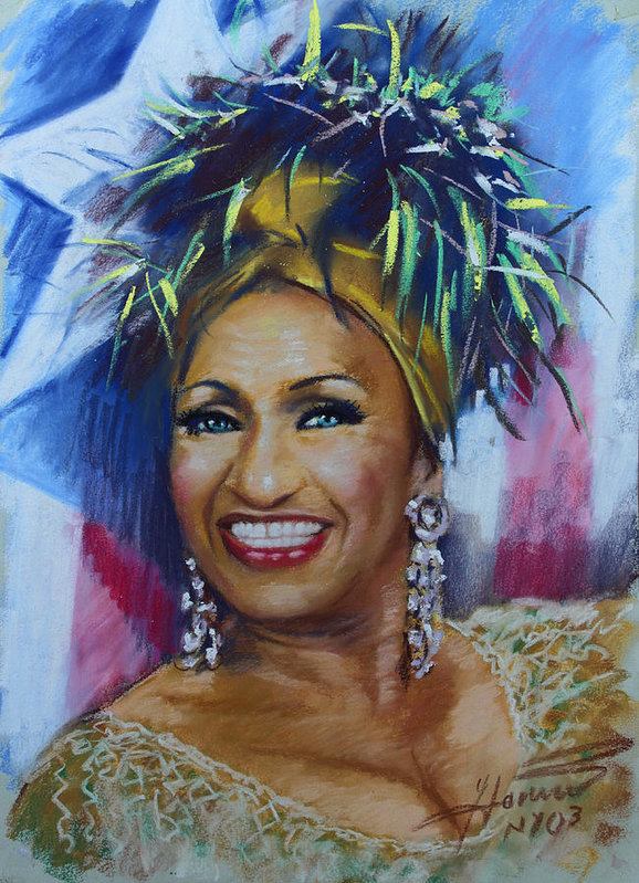 578x799 Celia Cruz Art Print By Viola El - Celia Cruz Painting