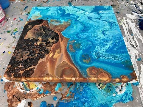 480x360 Double Dirty Pour For Large Cell Creation Using Chroma Color - Cell Painting