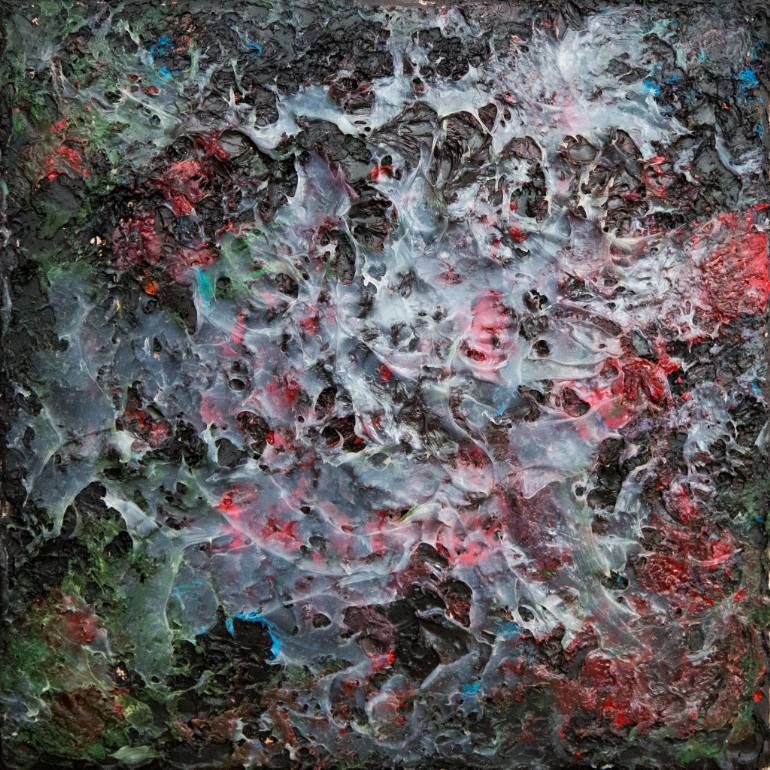770x770 Saatchi Art Black Cell Painting By Ruben Patella - Cell Painting