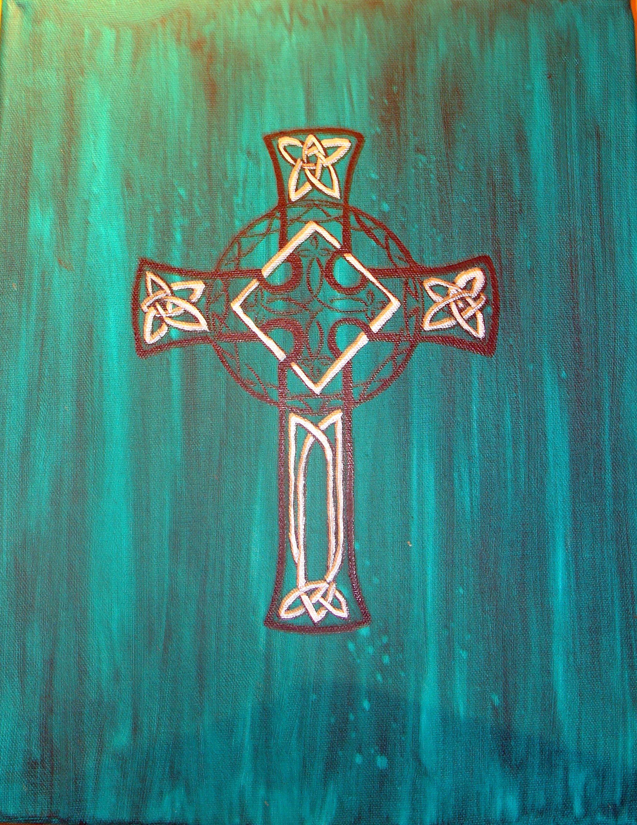 Celtic Cross Painting