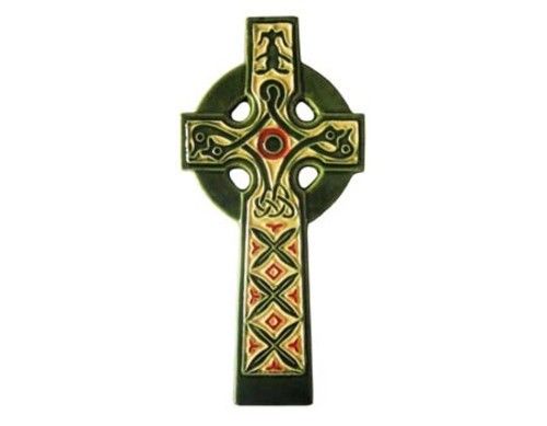 500x389 Celtic High Cross Ireland Wall Plaque Religious Icon Hand Painted - Celtic Cross Painting