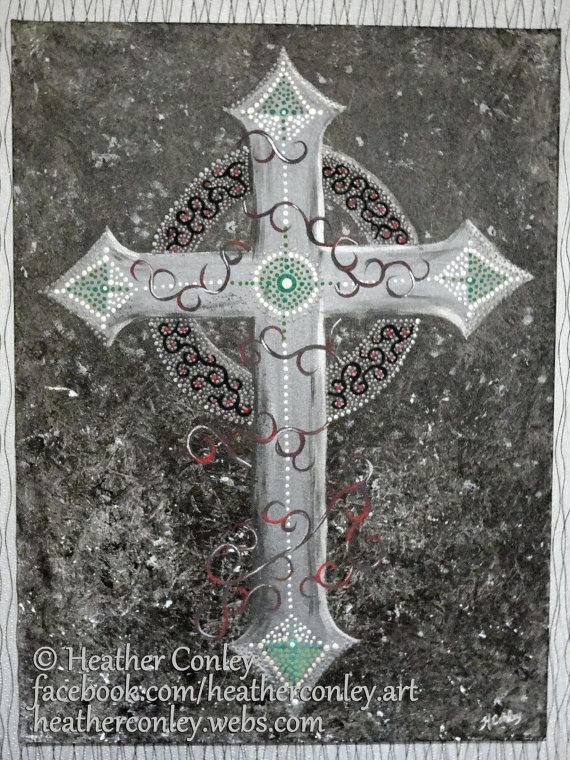 570x760 Reserved - Celtic Cross Painting