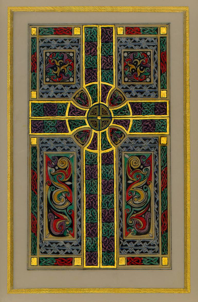 770x1172 Saatchi Art Harmony, Majesty Celtic Cross - Celtic Cross Painting