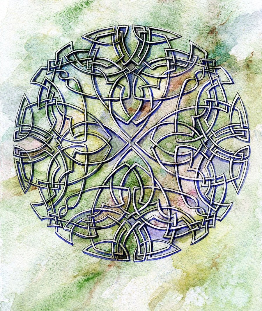 900x1071 Celtic Knot Lesson 1 By Volya - Celtic Knot Painting