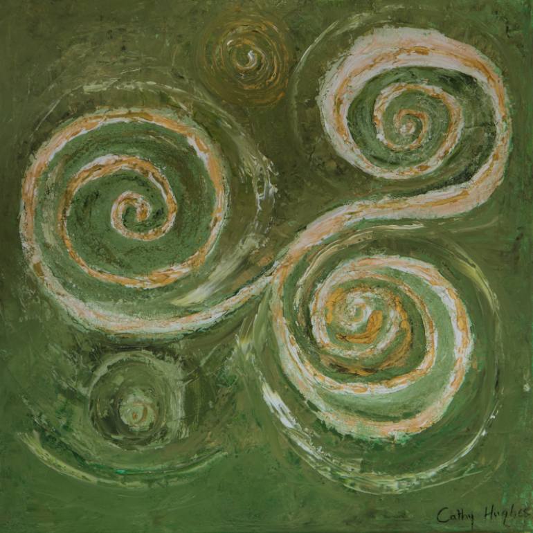 770x770 Saatchi Art Celtic Trinity Painting By Cathy Hughes - Celtic Painting